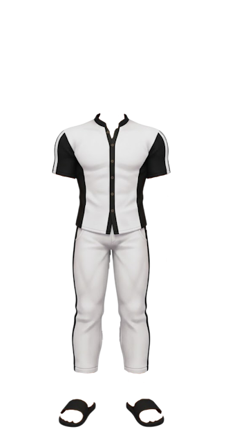 Black & White w Sandals