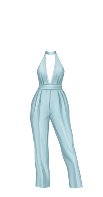 Kelisha Baby Blue Jumpsuit