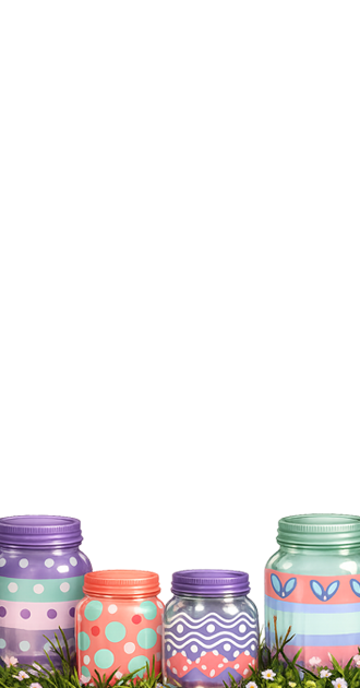 Easter Painted Mason Jars FG
