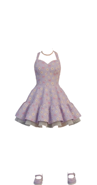 Purple flower dress