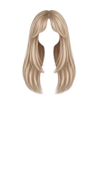 Blonde Curtain Bangs