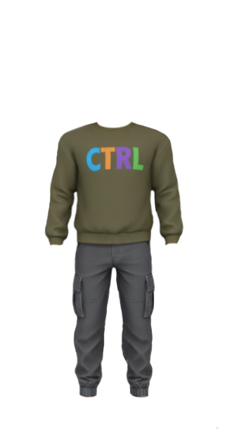 CTRL Crewneck And Cargo Joggers