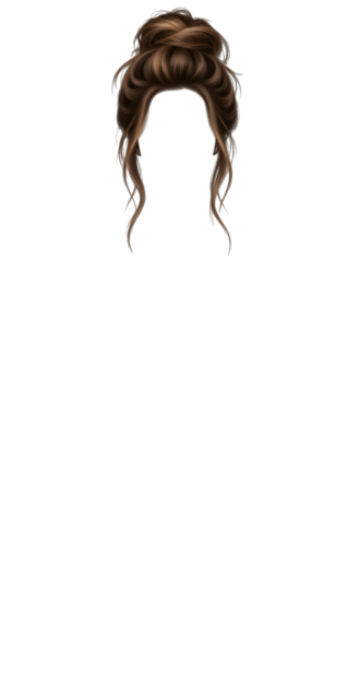 Brunette Messy Bun