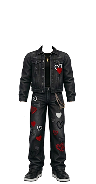 baggy hearts in the air jeans