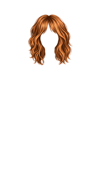 Light brown short wavy hair