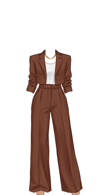 Brown Pantsuit