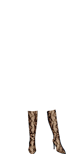 Snake-Print Boots