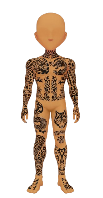 (MALE) Tattooed Body 2