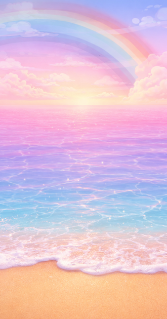 Pastel Rainbow Beach