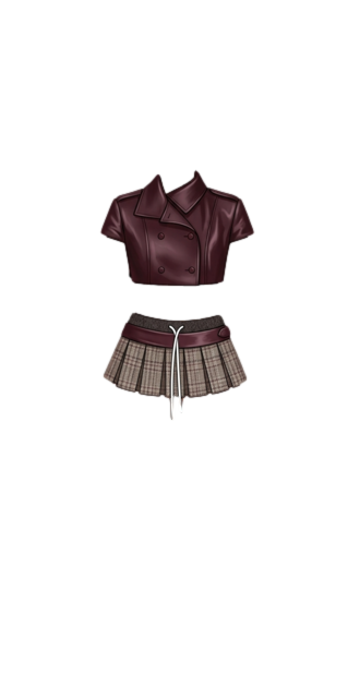 LeatherWMiniSkirt