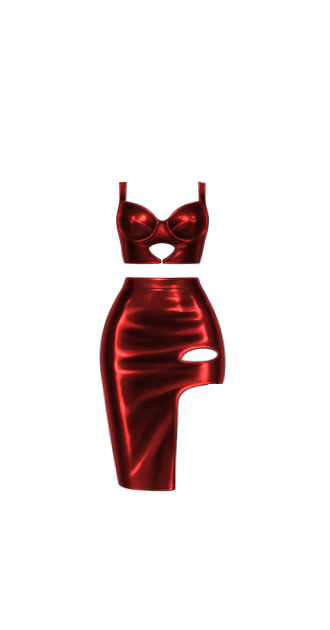 Lexi Red Leather Set