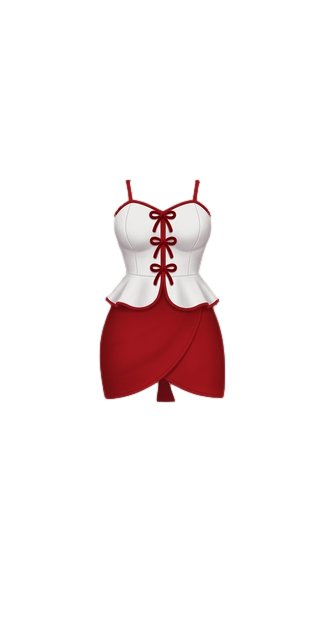 Cherry Peplum Set