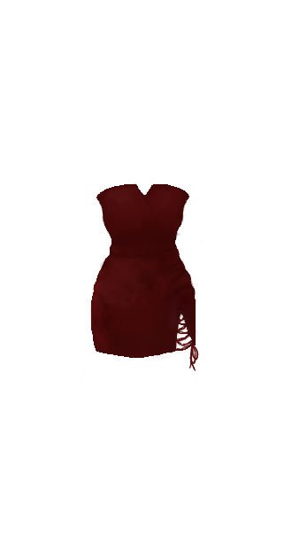 red dress (with strings!)