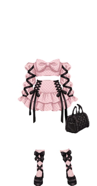 ChicPinkandBlackBow