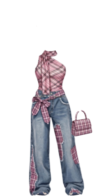 Pink Plaid Y2K