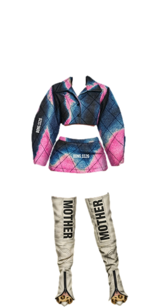 Quilted Acid-Wash Set