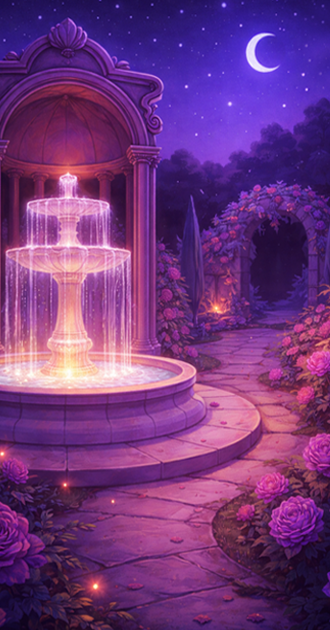 Glowing Fountain Garden v2