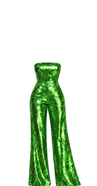 Kenny Green Snake Jumpsuit