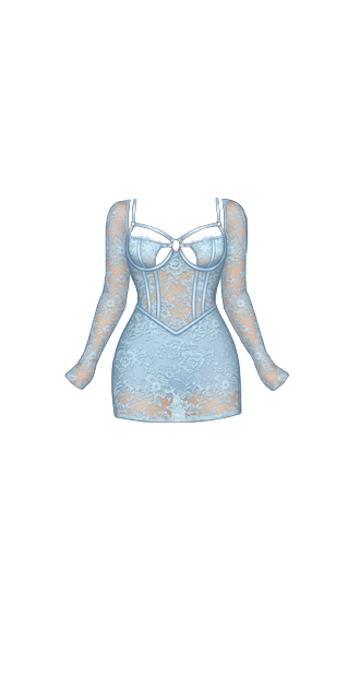 Lace Corset Mini Dress