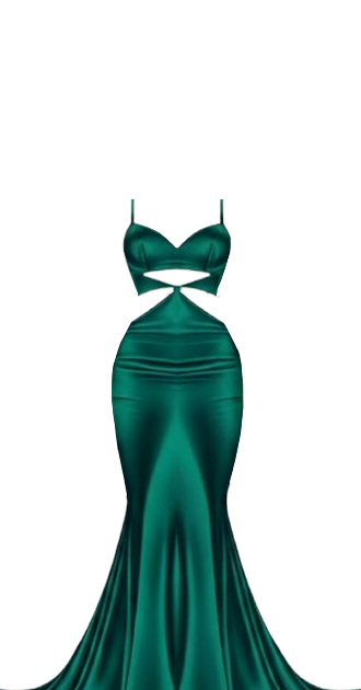 Emerald Mermaid Gown by Nena