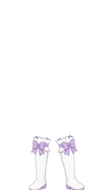 Purple Ribbon Boots