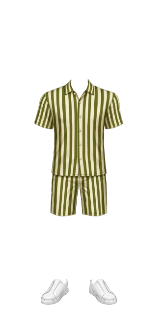 Casual Green Stripes