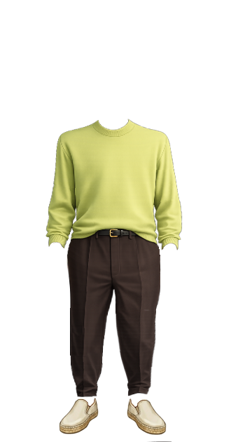 Green Sweater W/ Jeans