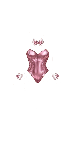 Pink Leather Bunny Costume