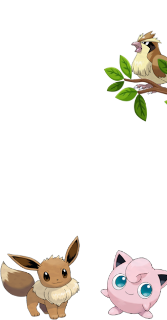 Pokemon Trainer 2 (Eevee + Jigglypuff + Pidgey)