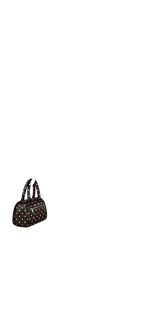 Black Polka Chic Bag (anti skin)