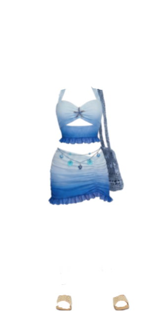 Pink Sunset Halter Set