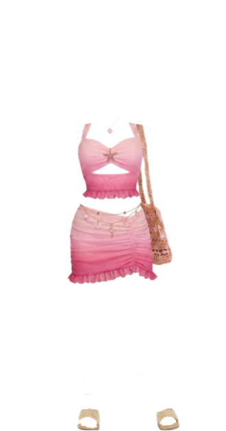 Blue Sunset Halter Set