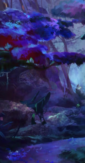 Dark Purple Forest BG