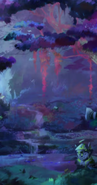 Dark Purple Forest 2 BG