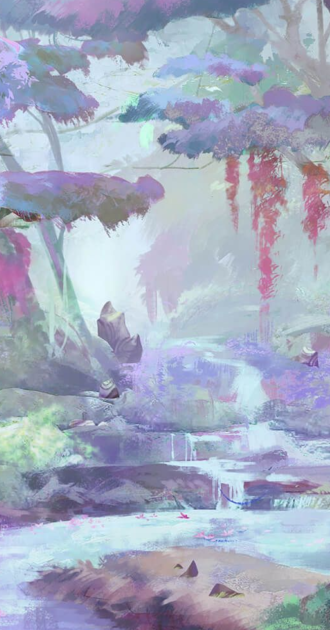 Lavender Forest Background