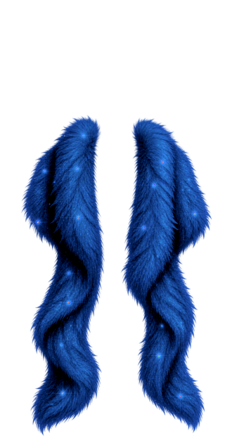 Alison Blue Fur Coat