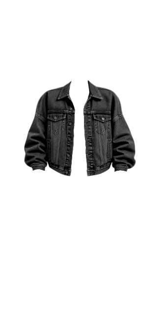 Luke Black Jean Jacket