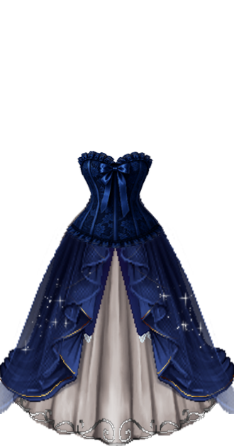 Met Gala Blue Dress