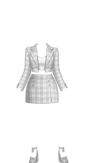 Dark Grey Preppy Set