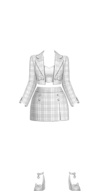Light Grey Preppy Set