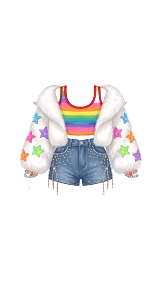 rainbow girl