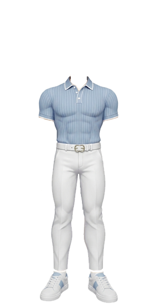 blue button up