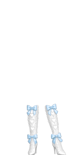 Pearly Soft Blue Boots