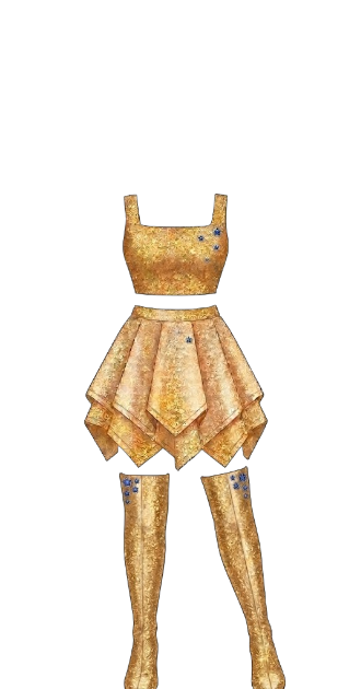 Gold Shimmer Fit