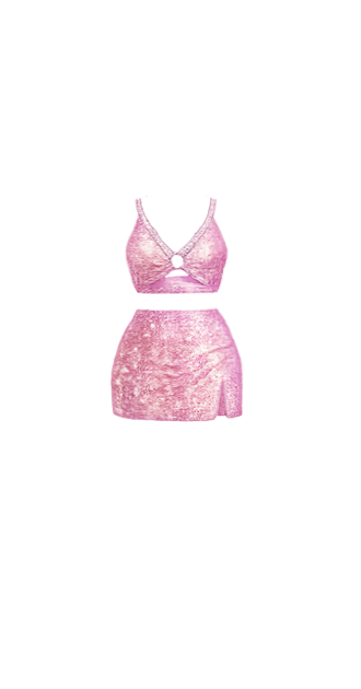 Pink Sparkly Two-Piece