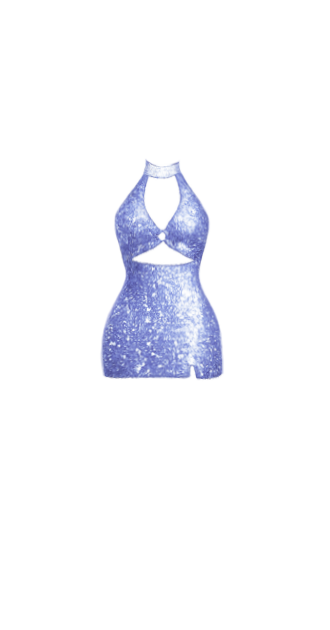 Periwinkle Crystal Halter