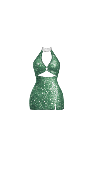 Emerald Crystal Halter