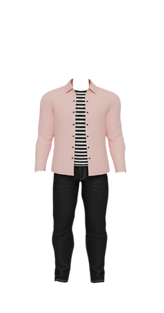 Pink, Stripes, Pants