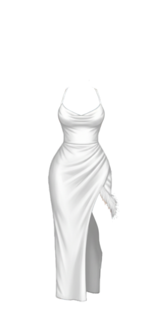 White Halter Maxi