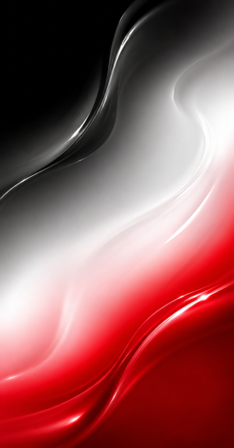 Black, White and Red Ombre